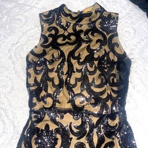 Windsor sequin long black dress size XS